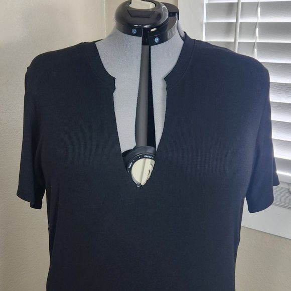 LNA Easy Rib Tee Dress Black Size 1X PL-SS2021 - Picture 2 of 15